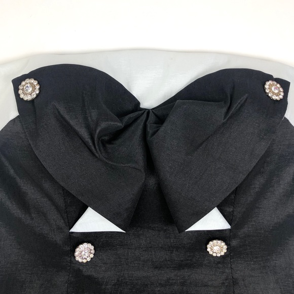 Cache Tuxedo Strapless Cocktail Dress - Picture 4 of 9